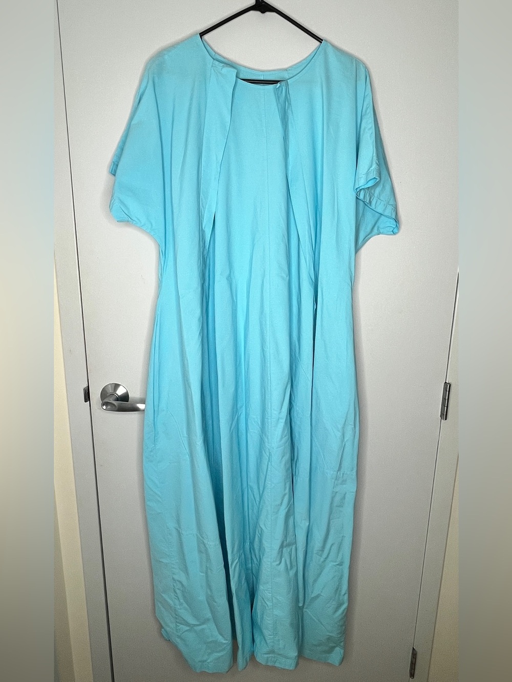 MM6 Maison Margiela Turquoise Blue Oversized Maxi Dress Size 6 - Picture 3 of 7